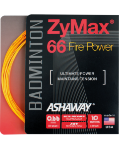 Ashaway ZyMax 66 Fire Power 10m